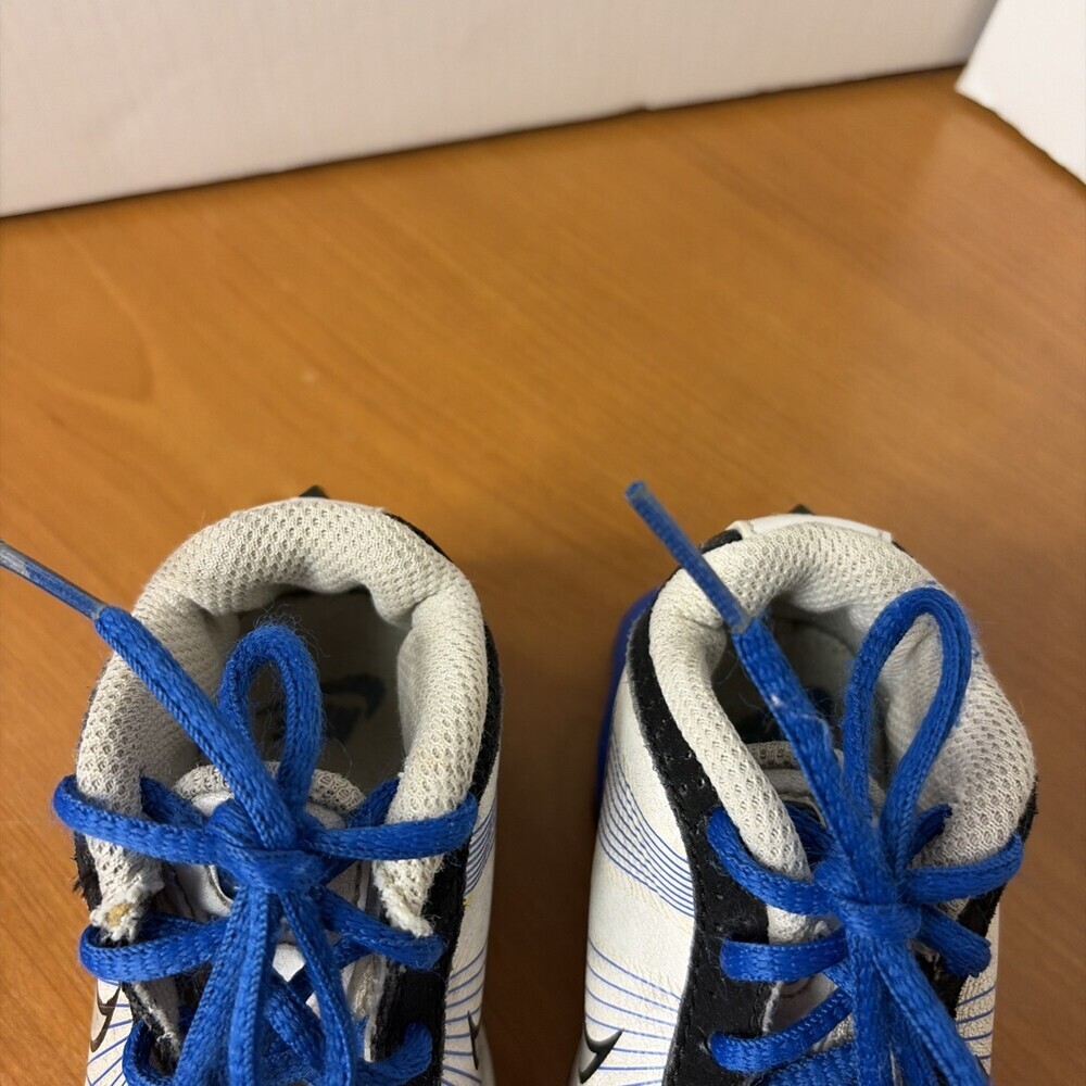 Nike Shox Toddler Walking Shoes Size 4C White/Blue/Black - Picture 6 of 10